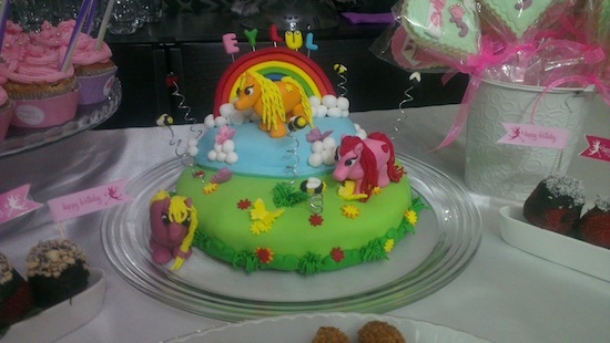 My Little Pony doğum günü pastası