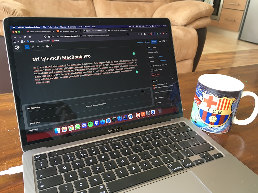 Barselona’da MacBook Pro M1