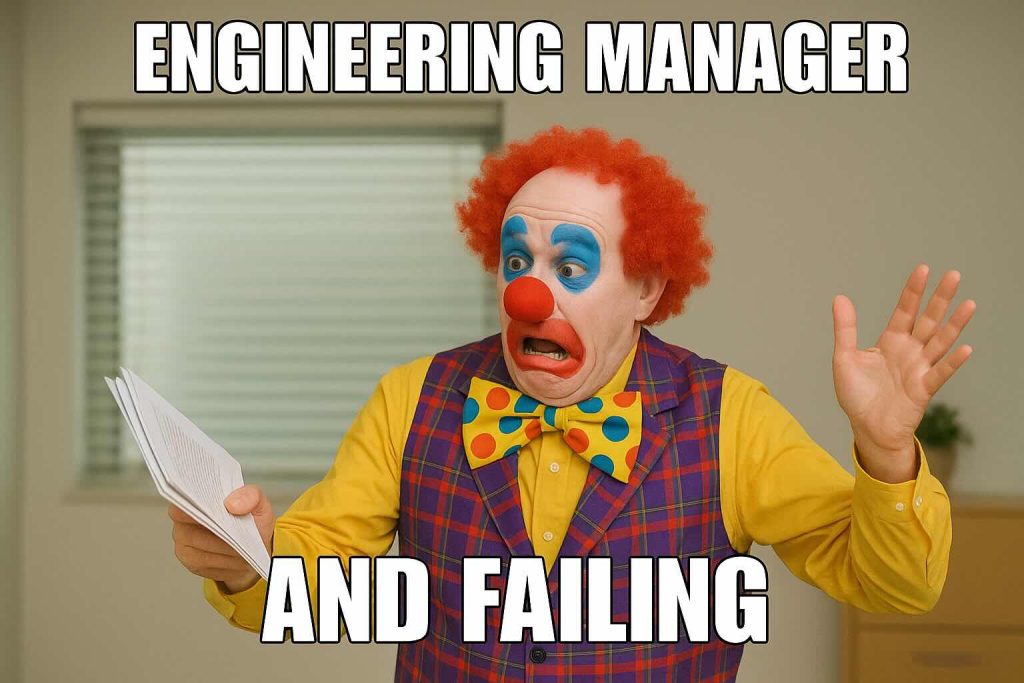 being a clown of a manager