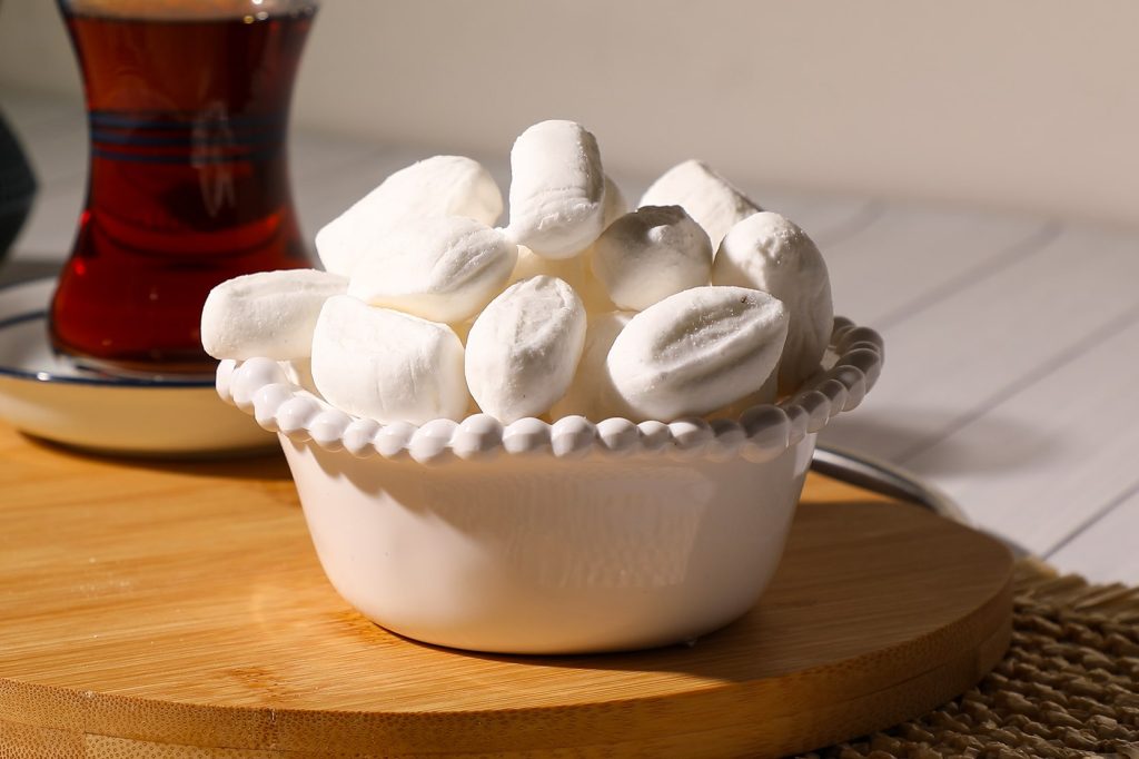Mevlana candy with a turkish tea