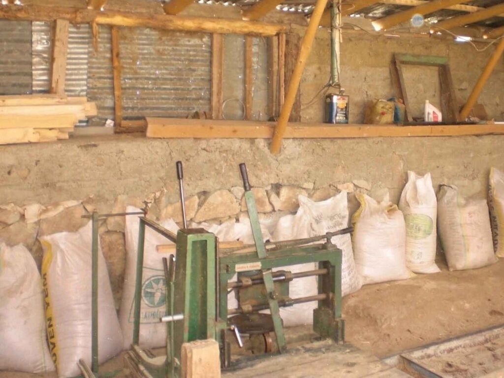 Old rustic carpentry workshop
